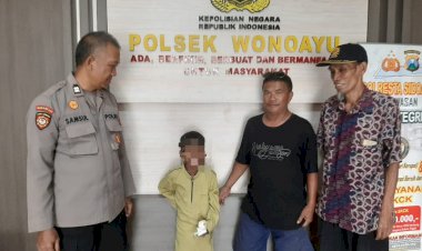 Warga-Temukan-Anak,-Diserahkan-ke-Polsek-Wonoayu-untuk-Diserahkan-Keluarga