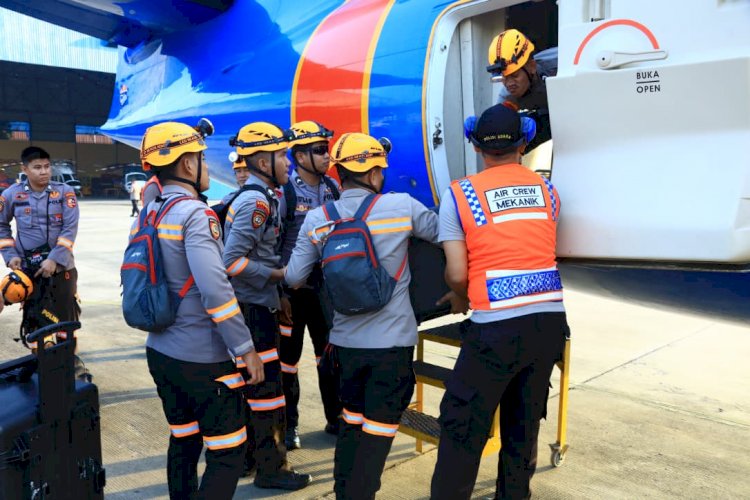 POLRI KEMBALI KIRIM 3,8 TON LOGISTIK OPERASIONAL PADA HARI KETIGA PENGIRIMAN, TERMASUK PERLENGKAPAN K9 DAN TENDA TAKTIS