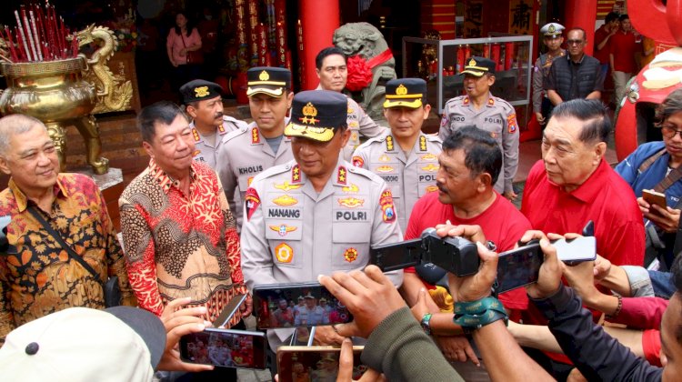 Kapolda Jatim Tinjau Klenteng Eng An Kiong di Kota Malang Tegaskan Komitmen Jogo Jawa Timur Saat Imlek 2026
