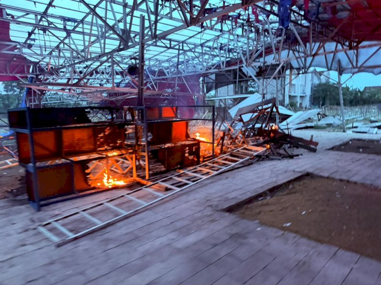 Gerak Cepat, Polsek Sedati dan TNI Tutup Lokasi Judi Sabung Ayam