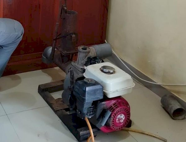 Polsek Kartoharjo Amankan Tersangka Spesialis Pencuri Pompa Air Sawah di Magetan